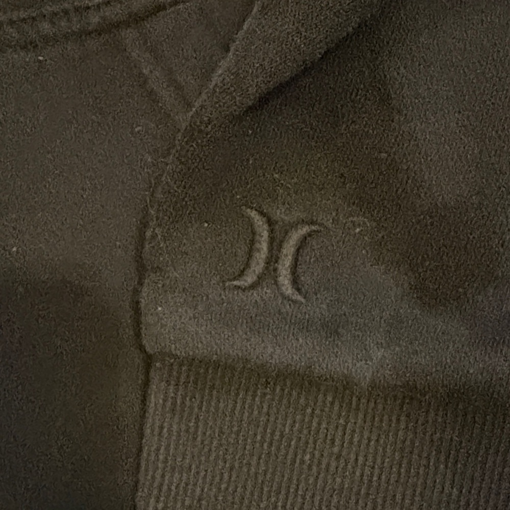 (158)Hurley Men's Black Hoodie with White Logo - Picture 4 of 5